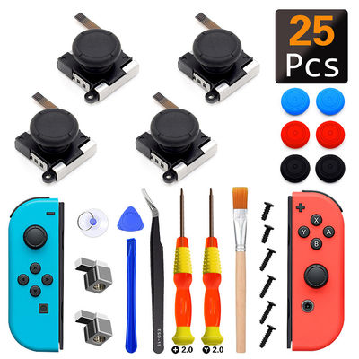 34 w 1 wymienny zestaw naprawczy drążka kciuka do przełącznika Nintendo 3D Joystick kije analogowe NS Lite narzędzie do naprawy kontrolera