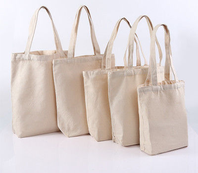 Białe granatowe eko torby płócienne Torba na zakupy dla dzieci w wieku szkolnym