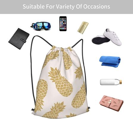 Pineapple Gold Gym Wodoodporny plecak ze sznurkiem do jogi Sport Travel