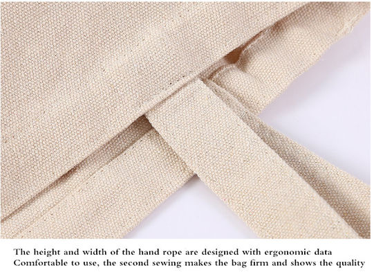 Tkanina płócienna Torba na zakupy z ekologicznej bawełny Kobiety Zakupy 30 cm