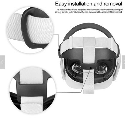 2021 nowa poduszka z pałąkiem na głowę TPU do zestawów słuchawkowych Oculus Quest 2 VR wymienny profesjonalny pasek na głowę Pad VR akcesoria szklane