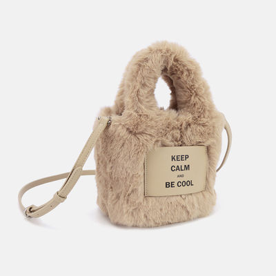 Modne zimowe ciepłe pluszowe torby na ramię dla kobiet torby na ramię Crossbody Trend Designer puszyste torebki i portmonetki ze sztucznego futra