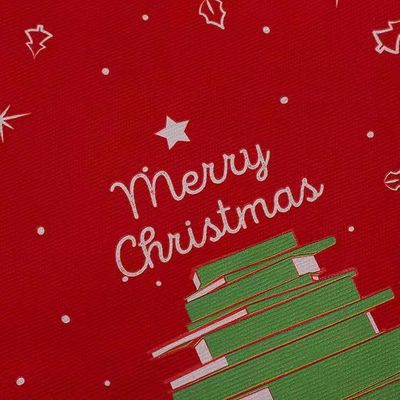 2021 gorąca sprzedaż promocyjna spersonalizowana świąteczna płócienna torba z grubej bawełny wielokrotnego użytku torba na zakupy Santa torebka prezent dla dzieci