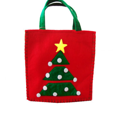 2021 nowa, gorąca sprzedaż świąteczna torba z filcu Świętego Mikołaja wielokrotnego użytku damska torba na zakupy torba z uchwytem na prezent na boże narodzenie