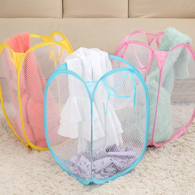 Masowa składana torba na pranie z tworzywa sztucznego PP z siatki