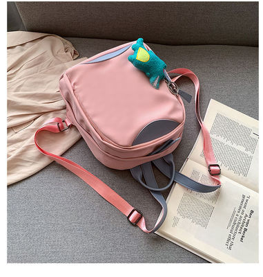 Plecak damski Torba podróżna Wodoodporny Nylon Casual Różowy dla nastolatek