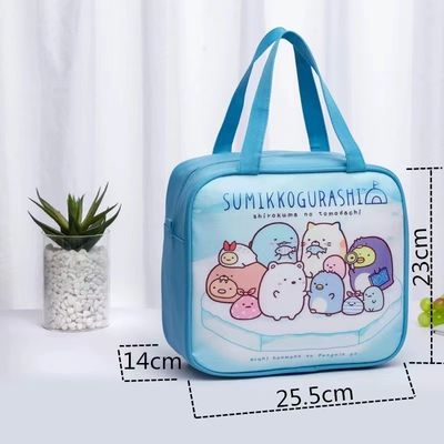 Cartoon Kids Lunch Cooler Bag Płótno Wodoodporna Urocza izolacja termiczna