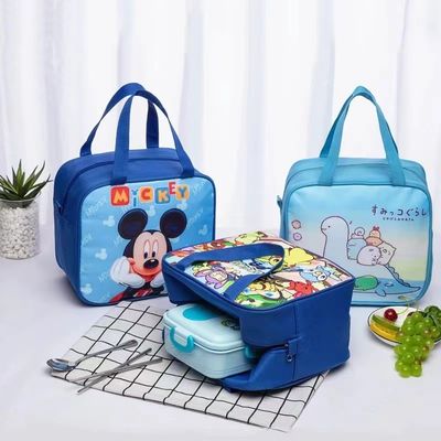 Cartoon Kids Lunch Cooler Bag Płótno Wodoodporna Urocza izolacja termiczna
