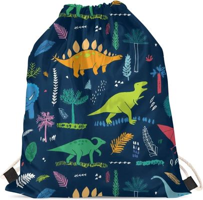 Cartoon Dinosaur Boys School Bag Lekki przenośny dinozaur Gym Torby ze sznurkiem do podróży sportowych