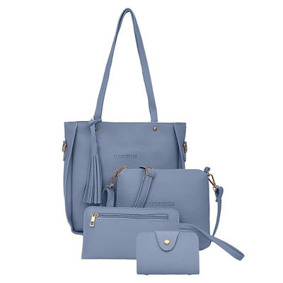 4 sztuk / zestaw Kobiety PU Torba Crossbody Zestaw Skórzane torby na ramię Torebka damska