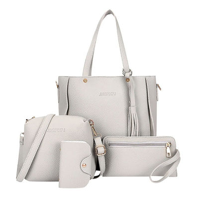 4 sztuk / zestaw Kobiety PU Torba Crossbody Zestaw Skórzane torby na ramię Torebka damska