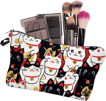 Kosmetyczka Lucky Cat dla kobiet Torby do makijażu Travel Wodoodporna kosmetyczka Organizer na akcesoria