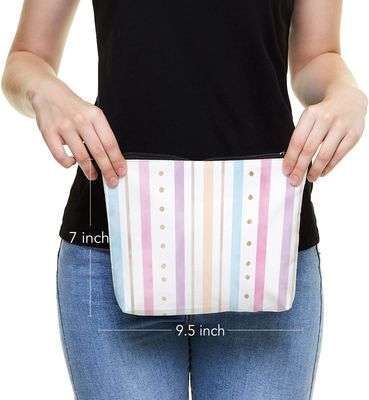 Trwała i wodoodporna różowa kosmetyczka Rainbow Bags for Girls Women