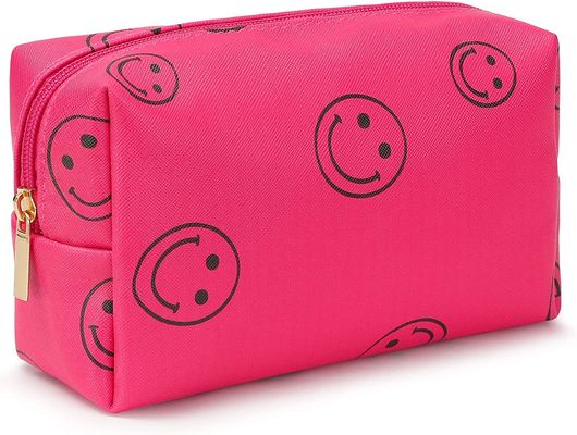 Pu Leather Preppy Kosmetyczka Wodoodporny Organizer na kosmetyki Śliczny Przenośny