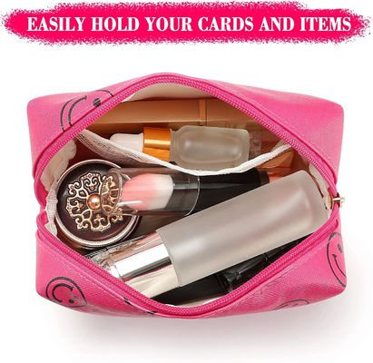 Pu Leather Preppy Kosmetyczka Wodoodporny Organizer na kosmetyki Śliczny Przenośny