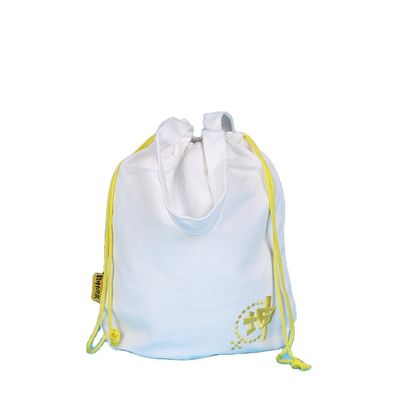 Bawełniane torby wielokrotnego użytku z nadrukiem termotransferowym i suwakiem w kontrastowym kolorze