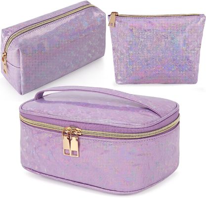 PU Leather Miękka Kosmetyczka Wodoodporna Etui Przenośna Torba Podróżna Do Makijażu