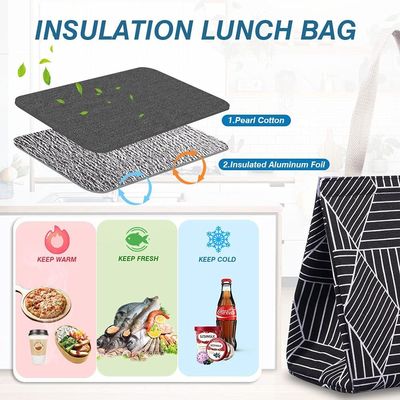 Romb izolowana torba na lunch wodoodporny termiczny pojemnik na lunch na piknik dla dorosłych