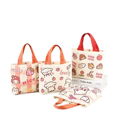 Materiał bawełniany Eco Canvas Bags wielokrotnie używane Podróże Wygodne zakupy