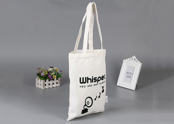Wypoczynek Składana torba na zakupy z białego płótna bawełnianego Przyjazna dla środowiska