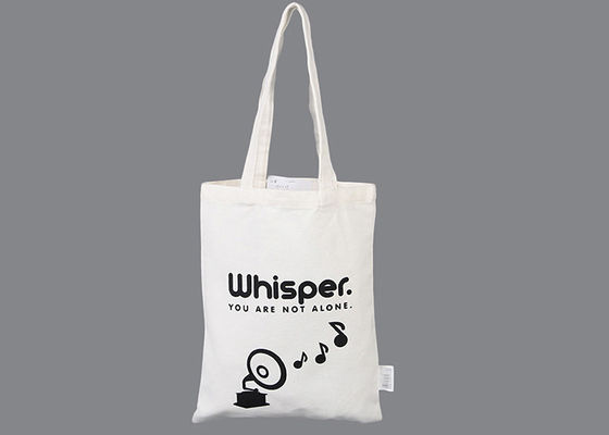 Wypoczynek Składana torba na zakupy z białego płótna bawełnianego Przyjazna dla środowiska