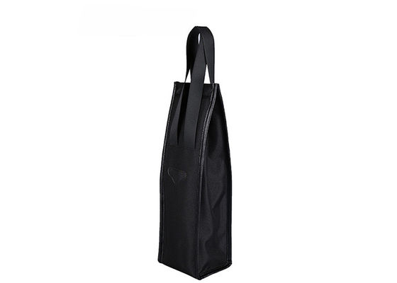 Wegańskie skórzane czarne torby chłodzące do wina na prezent Champagne Cooler Bag OEM