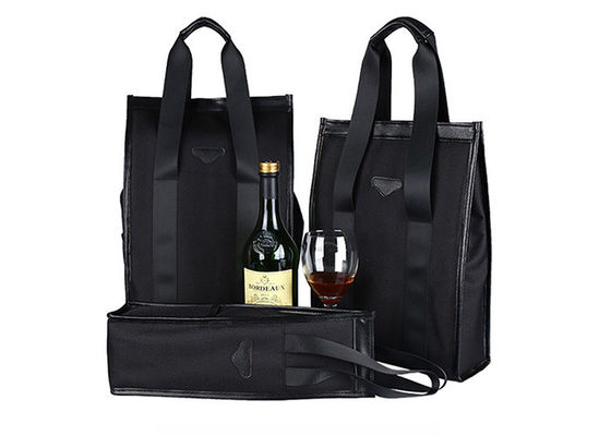 Wegańskie skórzane czarne torby chłodzące do wina na prezent Champagne Cooler Bag OEM