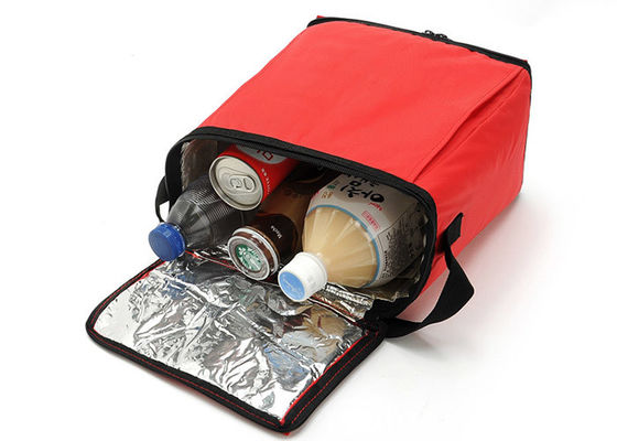 Niestandardowe logo Wodoodporne pojemniki na lunch Czerwone izolowane torby termoizolacyjne dla dorosłych